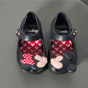 Mini Melissa Mickey and Minnie Kids Shoes Size 5